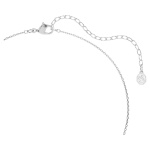 Symbolica pendant Round cut, Pavé, Horse shoe, Blue, Rhodium plated